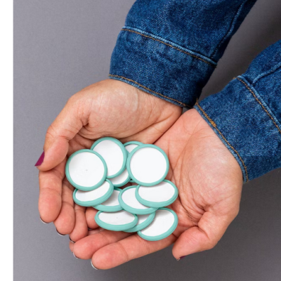 Discos E Elástico G Azul Pérola - Caderno Inteligente