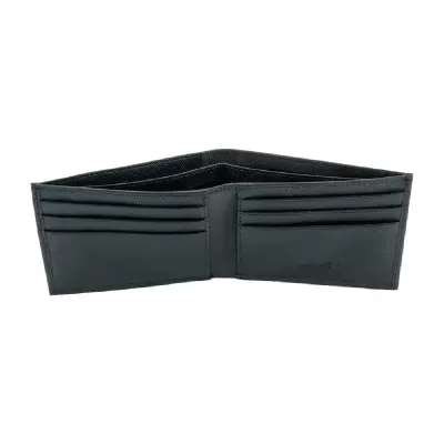 Carteira de Homem em Pele e com Anti-RFID Preto Saffiano
