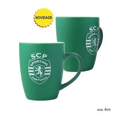 Caneca Veludo c/relevo Sporting