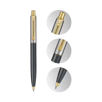 Esferográfica Sheaffer Sentinel - 334 Matte Preto/Cromado