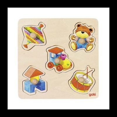 Puzzle Goki 5 Peças de Madeira