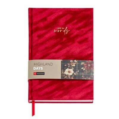 Caderno Miquelrius A5 Highland Days Vermelho Liso MR8293
