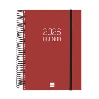 Agenda Finocam 2026 Diária Beta Vermelho