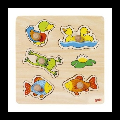Puzzle Goki 5 Peças de Madeira
