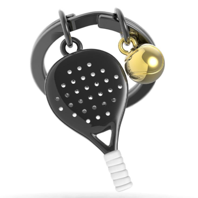 Porta chaves Metalmorphose - MTM318-01 - Raquete Padel + Bola