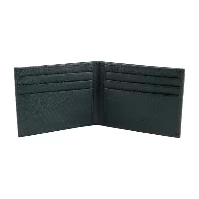 Carteira de Homem em Pele e com Anti-RFID Preto Saffiano