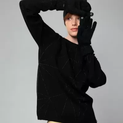 Luvas Anekke Contemporany Preto