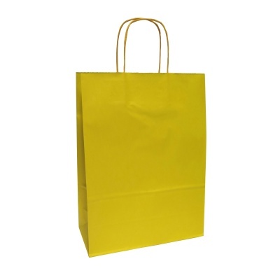 Saco de Papel Asa Torcida 137 - Amarelo