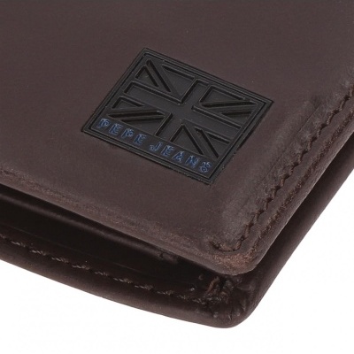 Carteira Pepe Jeans Hudson Marron com mola