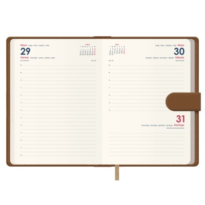 Agenda Dohe Diária - Sena – 15 x 21 cm. – Camel