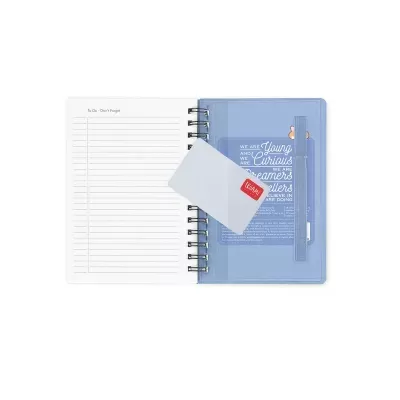 Agenda Legami Small Espiral 12 Meses Diários - Blue Corgi