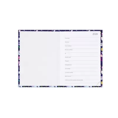 Agenda Legami Mini Photo Weekly 12 Meses Diários Butterfly