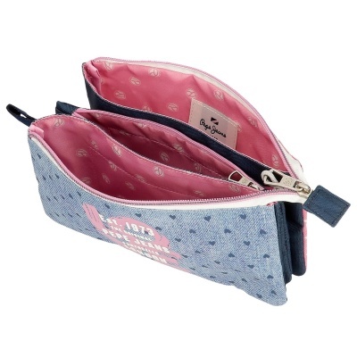 Mochila Pepe Jeans Noni Denim + Estojo de OFERTA