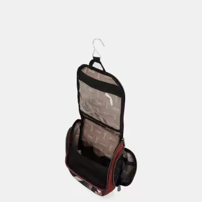 Necessaire de viagem camuflada com gancho