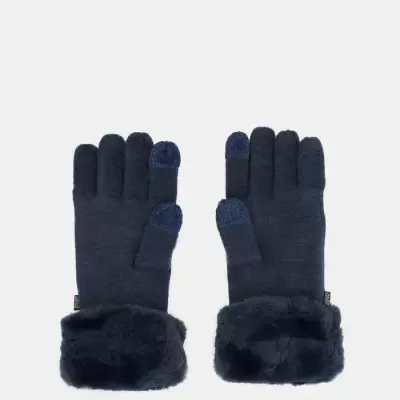 Luvas Azuis Com Pérolas Anekke