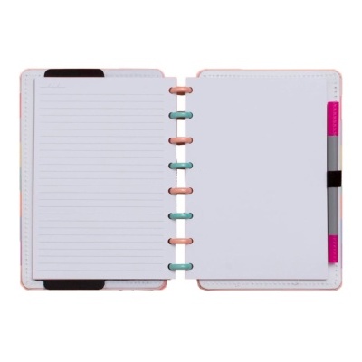 Caderno A5 Arco Íris Pastel - Caderno Inteligente