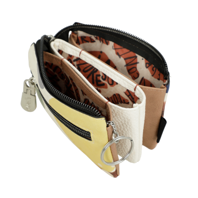 Porta-moedas com 3 compartimentos Anekke Alma