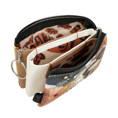 Porta-moedas com 3 compartimentos Anekke Alma