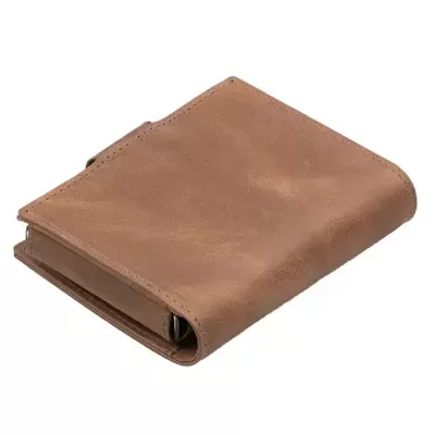 Porta Cartões Garzini Brushed Brown