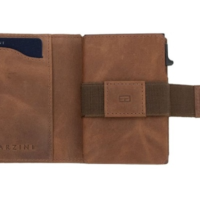 Porta Cartões Garzini Brushed Brown