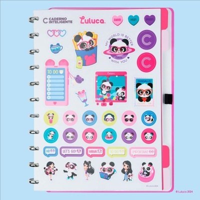 Caderno Grande Glow By Luluca - Caderno Inteligente Caderno Grande Glow By Luluca - Caderno Inteligente