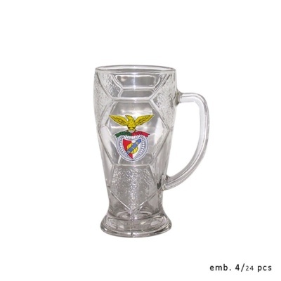 Caneca de Cerveja de Vidro 360ml Benfica