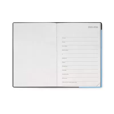 Agenda Legami Medium 12 Meses Diários - Retro Blue