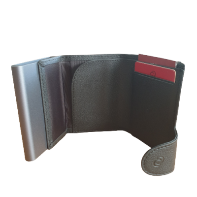 Porta Cartões + Porta Moedas C-Secure 1707XL Preto