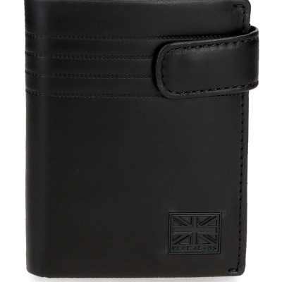 Carteira Pepe Jeans Hudson Negro com mola
