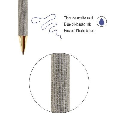 Esferográfica Miquelrius Highland Days Metal Raffia MR12028