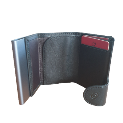 Porta Cartões C-Secure Vintage 75C07 Preto