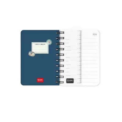 Agenda Legami Small 12 Meses Diários - Travel Stickers