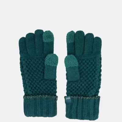 Luvas De Malha Verde Anekke