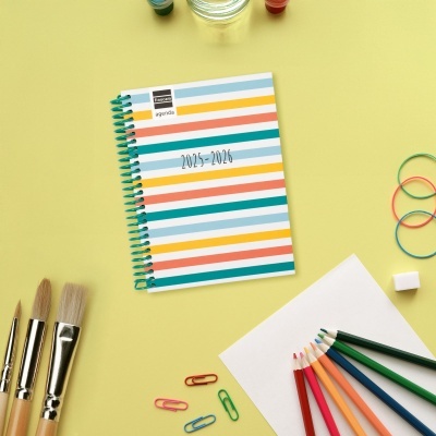 Agenda Escolar Semanal Diva 2025/2026 - Colors Agenda Escolar Semanal Diva 2025/2026 - Colors