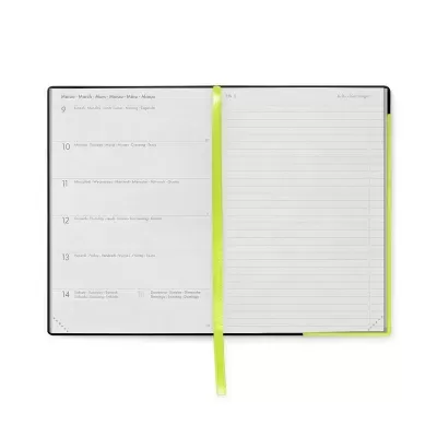 Agenda Legami Medium 12 Meses Diários - Chartreuse