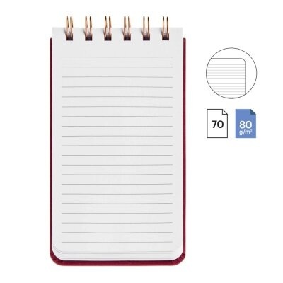 Notebook Espiral Miquelrius Highland Days Vermelho Pautado MR7773