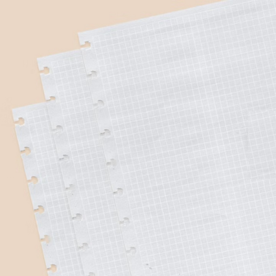 Folhas Quadriculadas Brancas A5 - Caderno Inteligente