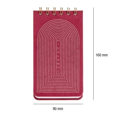Notebook Espiral Miquelrius Highland Days Vermelho Pautado MR7773