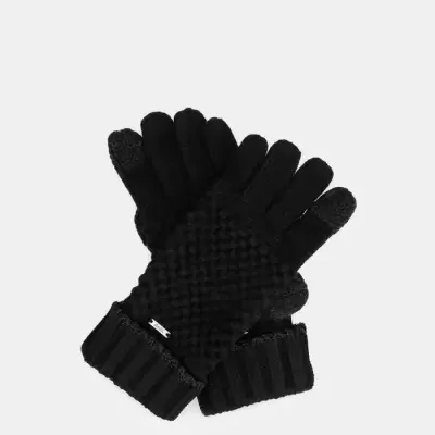 Luvas De Malha Preta Anekke