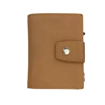 Porta Cartões Garzini Camel Brown