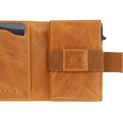 Porta Cartões Garzini Brushed Cognac