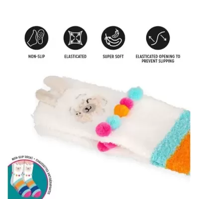 Meias Antiderrapantes Legami "It's a Match!"'– Llama