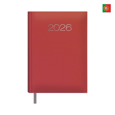 Agenda Dohe Diária - Estoril – 14 x 20 cm. – Vermelho