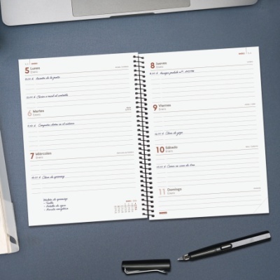 Agenda Finocam 2026 Semanal Beta Preto