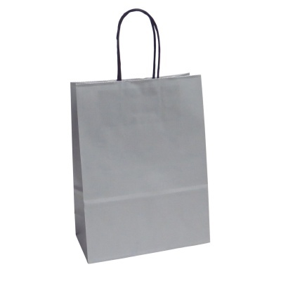 Saco de Papel Asa torcida 38 - Cinzento