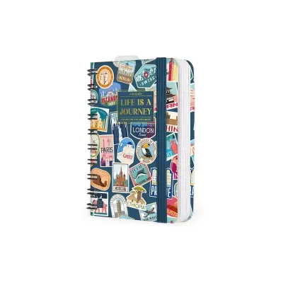 Agenda Legami Small 12 Meses Diários - Travel Stickers