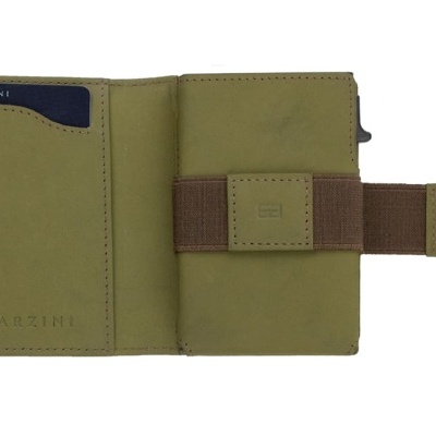 Porta Cartões Garzini Olive Green Brown
