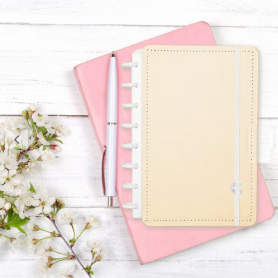 Caderno A5 Amarelo Pastel - Caderno Inteligente