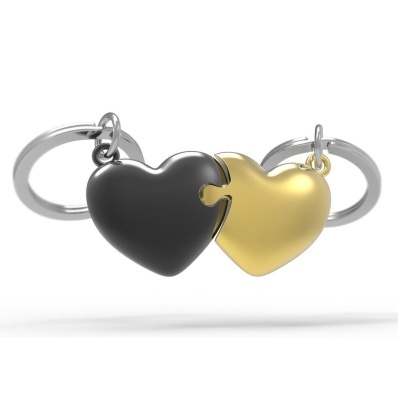 Porta chaves Duplo Metalmorphose - MTM306-01 - Dois Corações