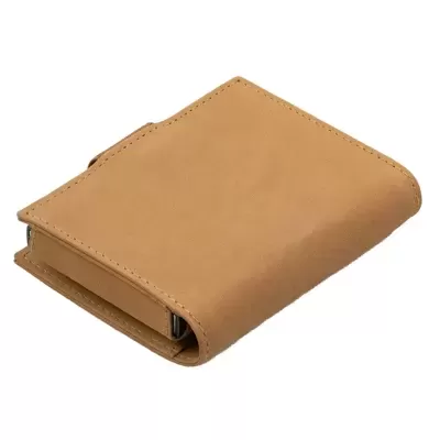 Porta Cartões Garzini Camel Brown